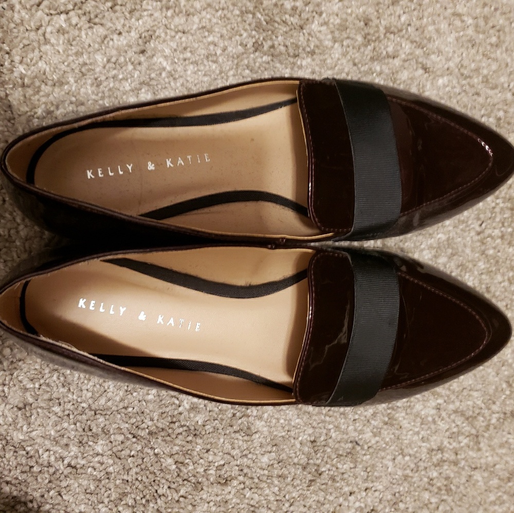 Maroon Loafers.